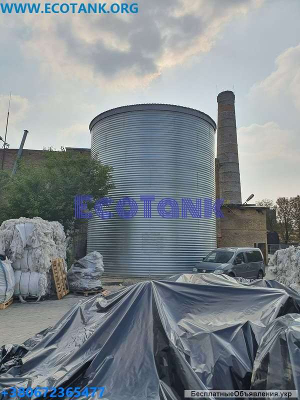 Стальной вертикальный резервуар рвс 150 м3 пожарный