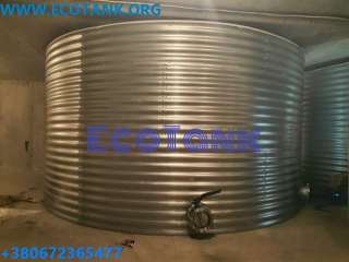 Стальной резервуар для чистой воды объемом 50 м3 кубов
