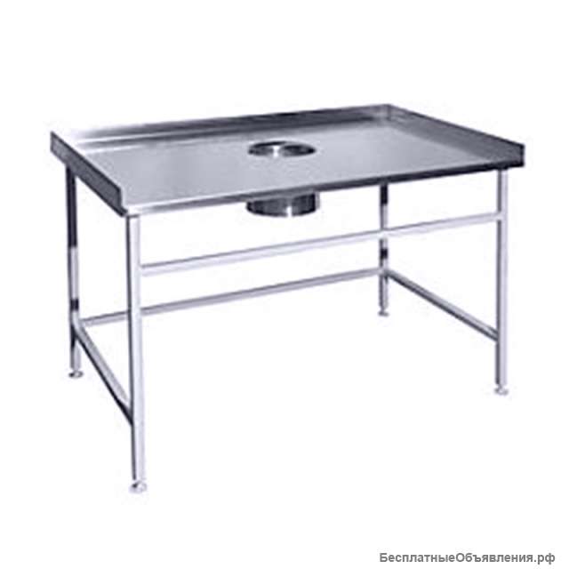 Металлический стол для сбора отходов