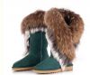 Качественные UGG с густым мехом лисы и кролика