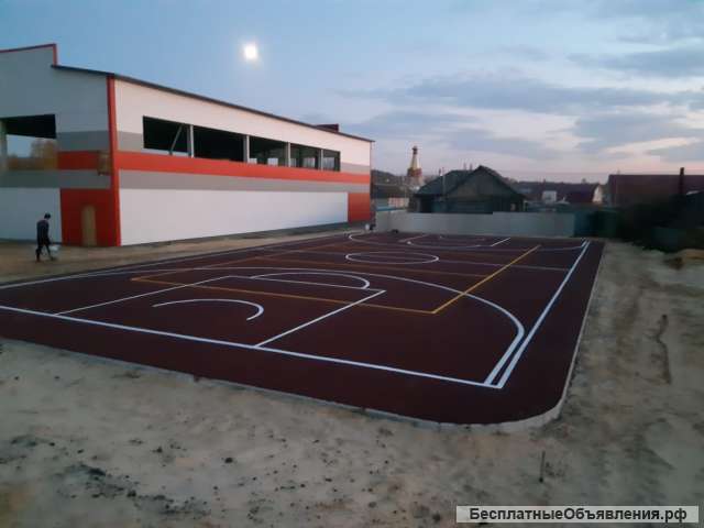 Бесшовное резиновое покрытие для площадок