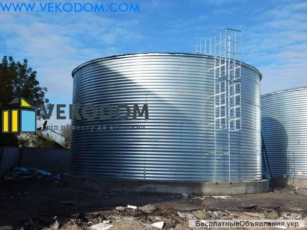 Типовые пожарные резервуары 50 100 150 200 500 м3