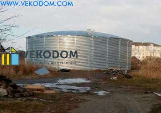 Резервуар стальной рвс 1500 м3 модульная емкость пожарная