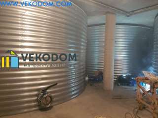 Противопожарный стальной резервуар 50 м3 кубов