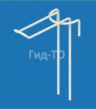 Крючок двойной торговый на сетку 50 мм