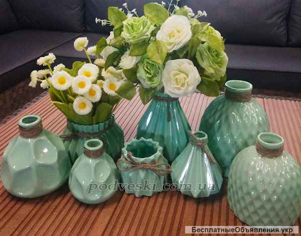 Акция Вазы для декора. Недорого. Со склад Киев, Днепр, Харьков, Одесса