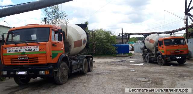 Производство бетонных смесей, доставка