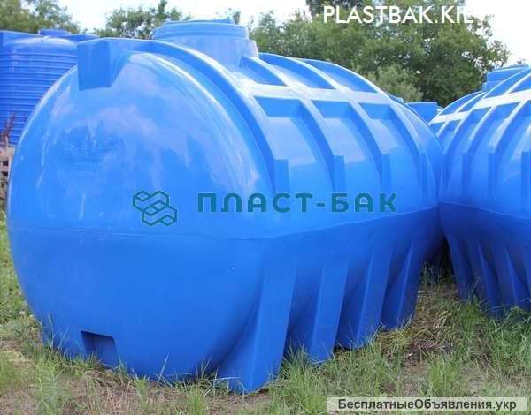 Горизонтальные пластиковые накопительные емкости для воды