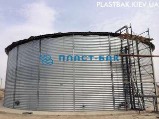 Модульная емкость 3000 м3. Пожарный стальной резервуар рвс.