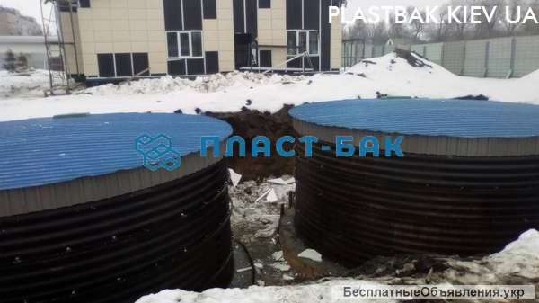 Стальной резервуар рвс 150 м3 пожарный подземный вода