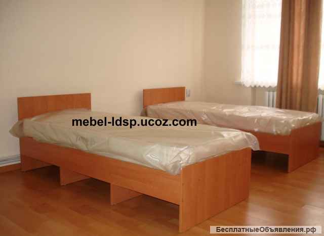 Кровати на металлокаркасе, двухъярусные, односпальные для хостелов, гостиниц, рабочих