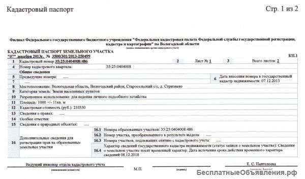 Земельный участок