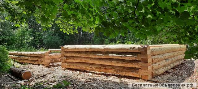 Рубим срубs для бань и беседок
