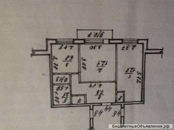 В центре города Камышлова 2х комнатную благоустроенную квартиру