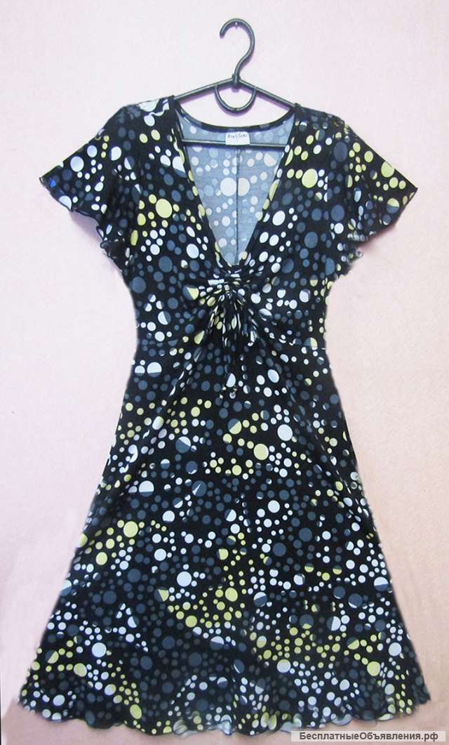 Платье в горох (размер 46-48)