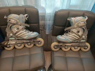 Роликовые коньки Salomon + защита