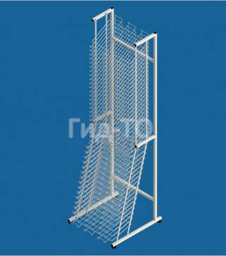 Стеллаж напольный металлический для печатной продукции