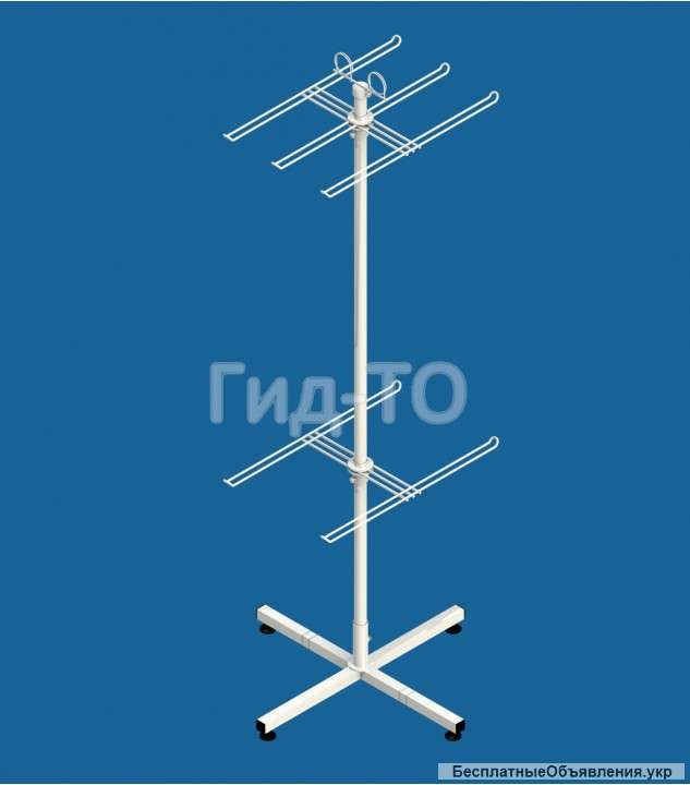 Стойка вращающаяся напольная под пакеты 2 яруса