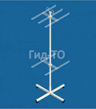 Стойка вращающаяся напольная под пакеты 2 яруса