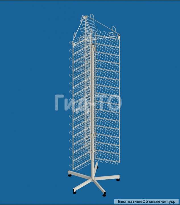 Стойка вращающаяся напольная под бисер 3 дисплея