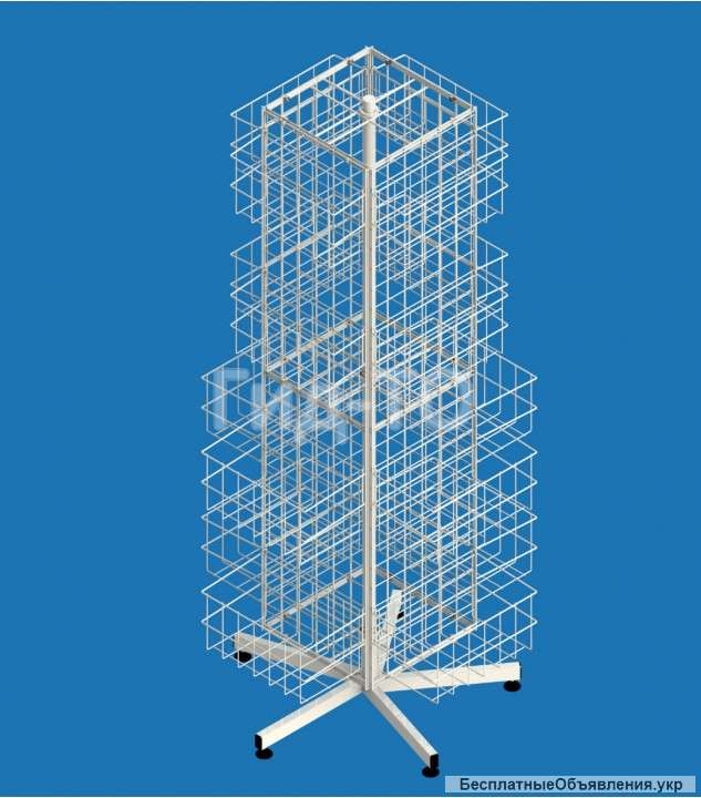 Стойка вращающаяся напольная универсальная 4 дисплея