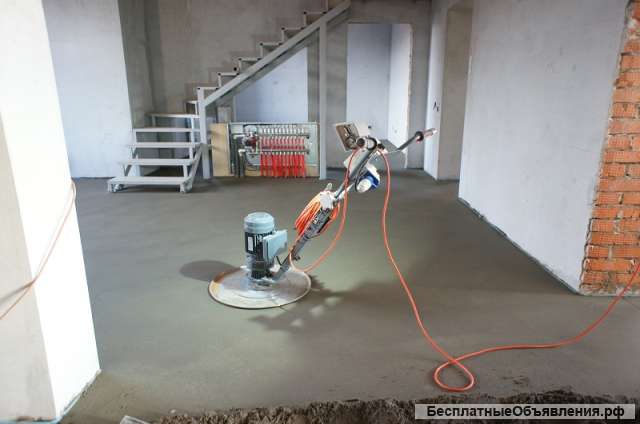 Полусухая стяжка пола за 1 день