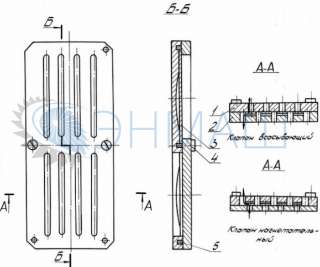 Клапан I ступени установки компрессорной воздушной ВШ-4,2/200, КЛАПАН НАГНЕТАТЕЛЬНЫЙ 304-168 — СБ.14