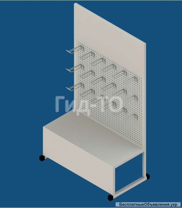 Торговый дисплей настольный с перфорированным листом