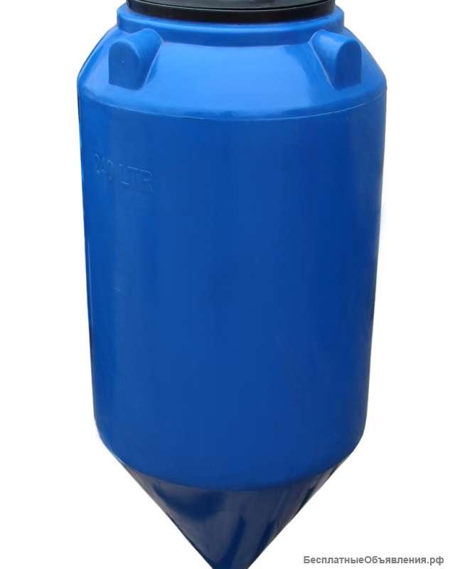 Конусная пластиковая бочка 240 литров (STERH CON 240)