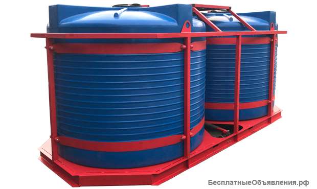 Емкость для агрохимии цилиндрическая 6000 литров (Sterh Vert 6000T KAS)