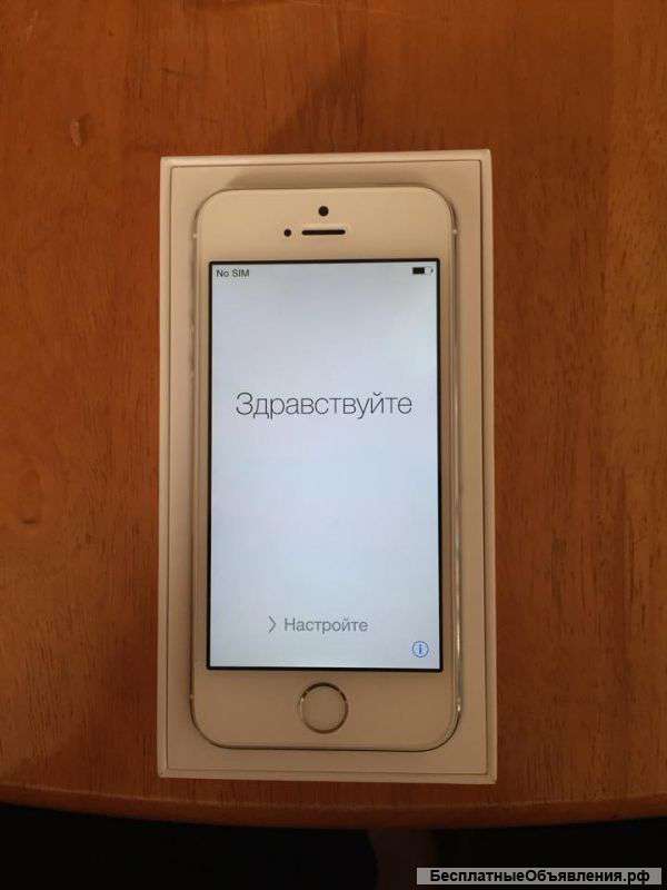 Новый iPhone 5s 16 gb silver чек торг