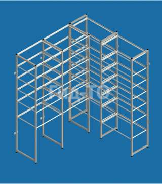 Стеллаж металлический разборный