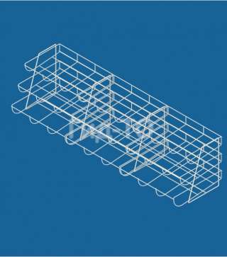 Торговый дисплей сетчатый 3 секции