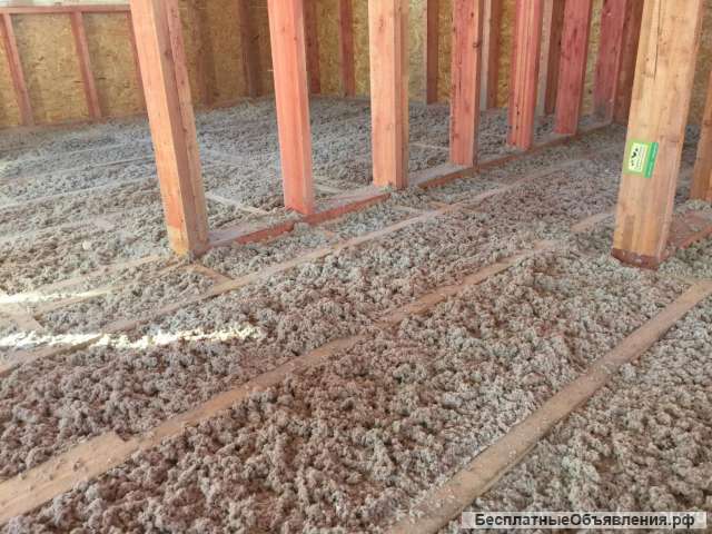Утепление эковатой