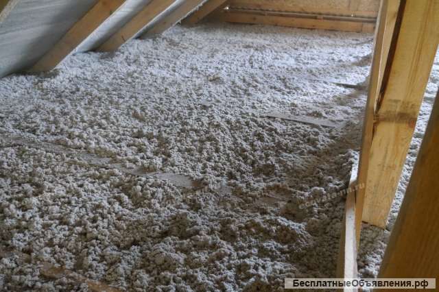 Бесшовное утепление эковата