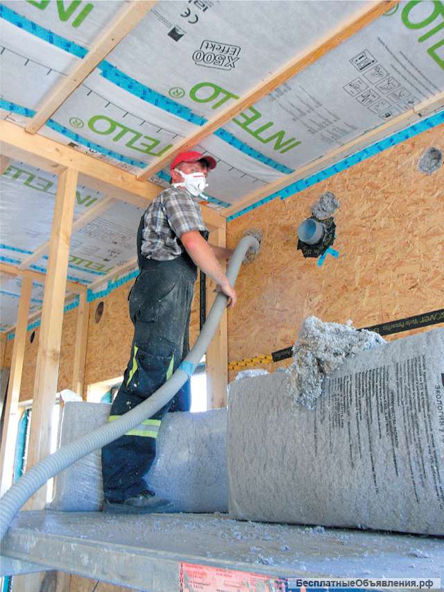 Утепление эковатой КубаньЭковата