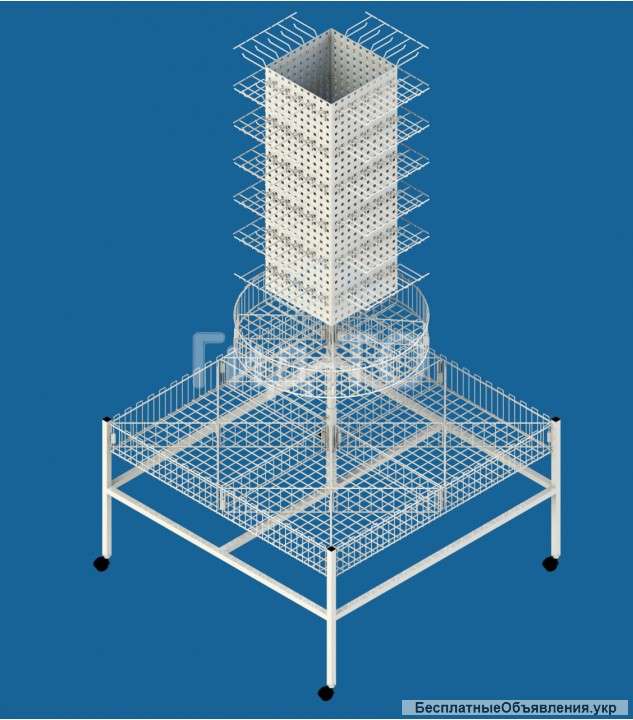Стойка комбинированная с вертушкой универсальная