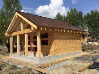 Строим дома и бани из профилированного бруса