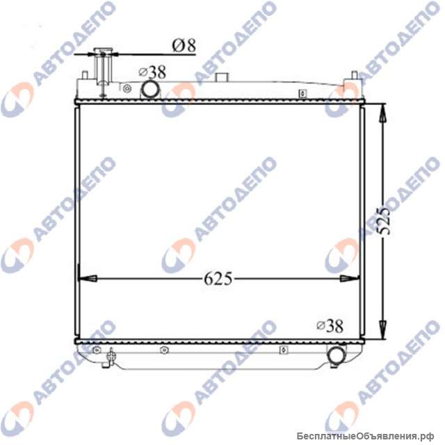 Радиатор охлаждения двигателя TOYOTA GRAND HIACE, REGIUS