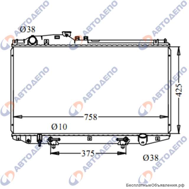Радиатор охлаждения двигателя LEXUS LS430 2000-2006