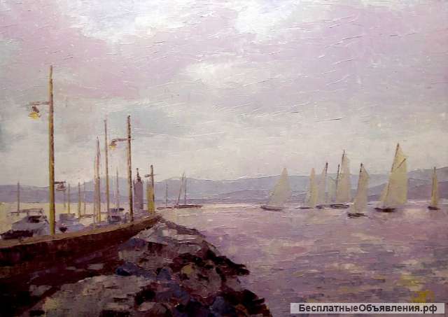 Картину: автор Аксамитов Юрий, Saint Tropez, regata