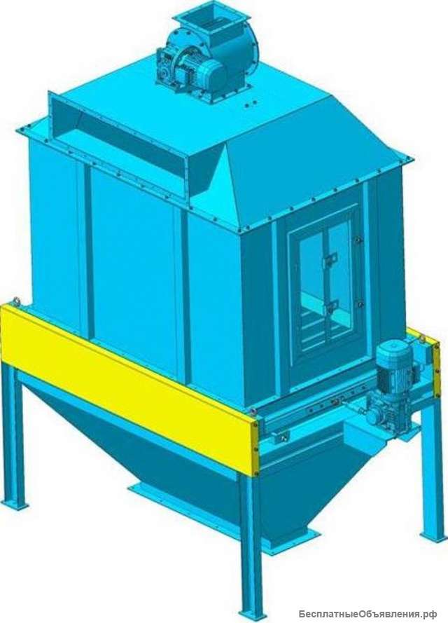 Охладитель гранул противоточный, колонна охлаждения