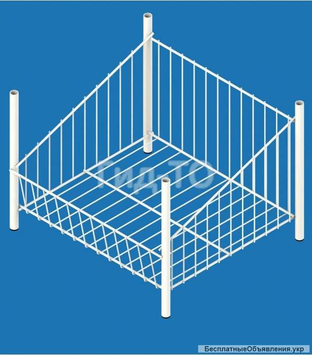 Корзина сетчатая средняя Колосок ширина 400 мм