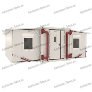 Раздвижной кузов контейнер переменного объема