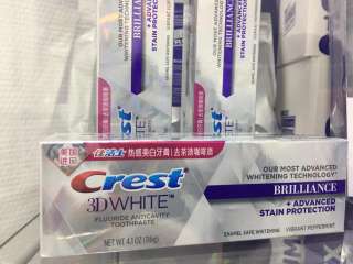 Домашнее отбеливание зубов: Зубная паста Crest 3D White Brilliance c эффектом отбеливания
