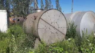 Емкость нержавеющая, объем — 7 куб. м., горизонтальная инв 858