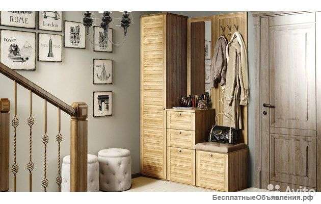 Прихожая «Ривьера» (Дуб Ривьера) ТЦ "Февраль Комфорт"