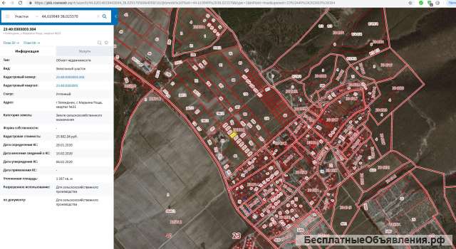 Земельные участки из резерва развития с.Марьина Роща.