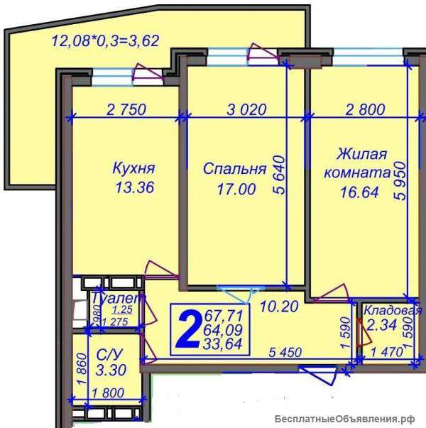 2-ком.квартира ул. Душистая