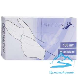 Перчатки виниловые M (50 пар)